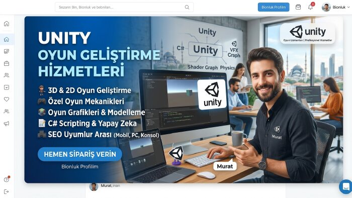 Unity C# ile hata düzeltir yeni mekanikler geliştiririm