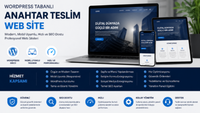 anahtar teslim modern ve uyumlu web sitesi tasarlarım