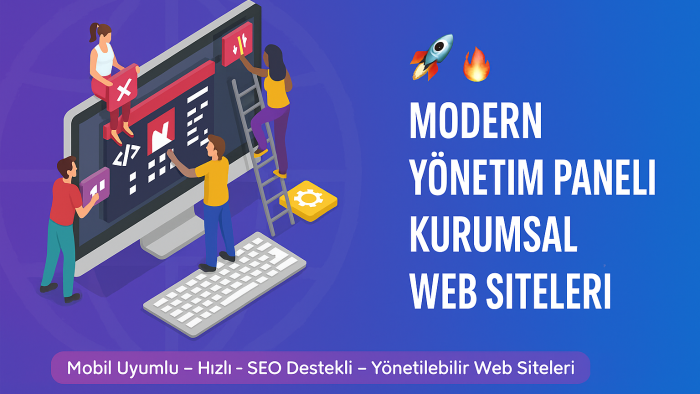yönetim panelli kurumsal web sitesi geliştiriyorum