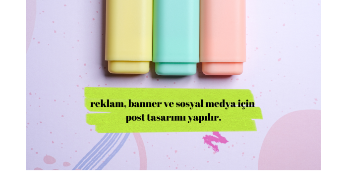 ihtiyacınıza yönelik reklam, post ve banner tasarımı yaparım