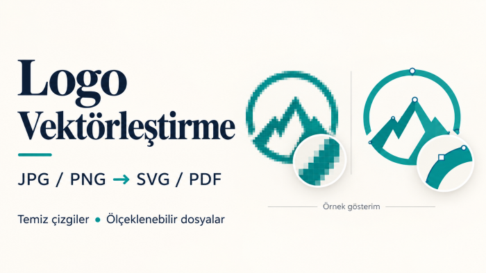 JPG ve PNG logonuzu vektörel dosyaya dönüştürürüm