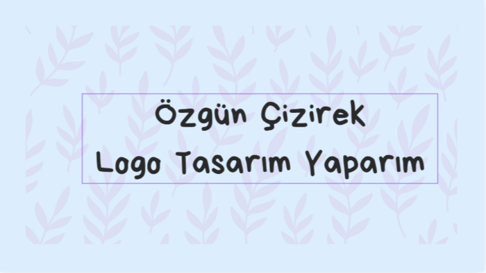 özgün ve kalemimden logo tasarlarım