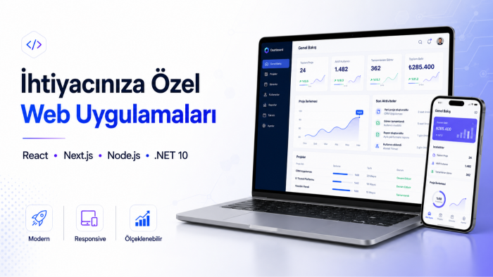 size özel modern web uygulamaları geliştiririm