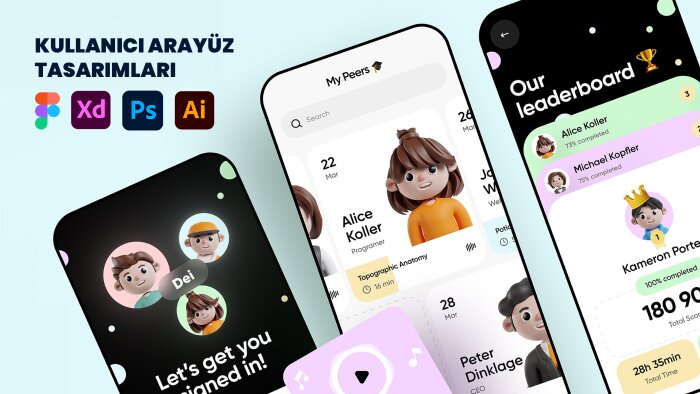 arayüz tasarımları hazırlayabilirim