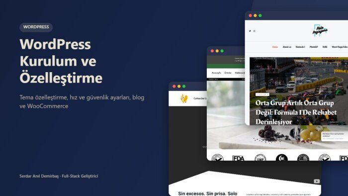 WordPress ile hızlı ve yönetilebilir web sitesi kurarım