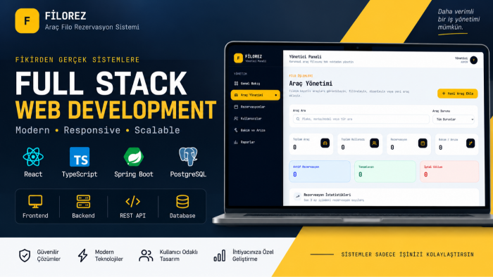ihtiyacınıza özel web uygulaması geliştiririm