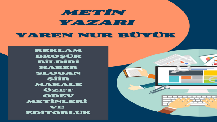 ihtiyaç duyduğunuz metinleri isteklerinize göre yazabilirim
