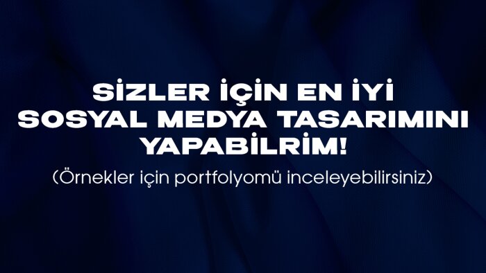 sizler için en iyi sosyal medya tasarımlarını yapabilirim