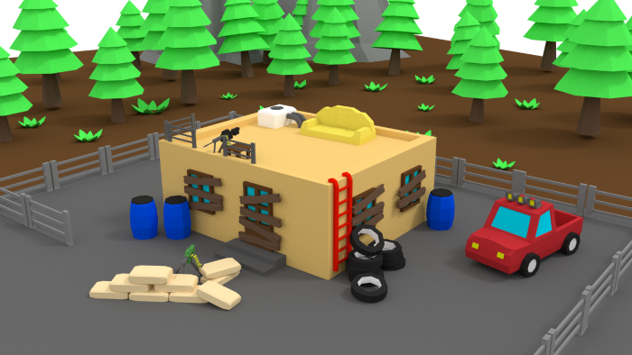 blender ile oyunlarınız için "low poly" modeller yapabilirim