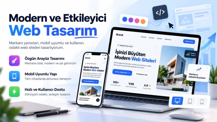 markanız için profesyonel ve modern web sitesi yaparım