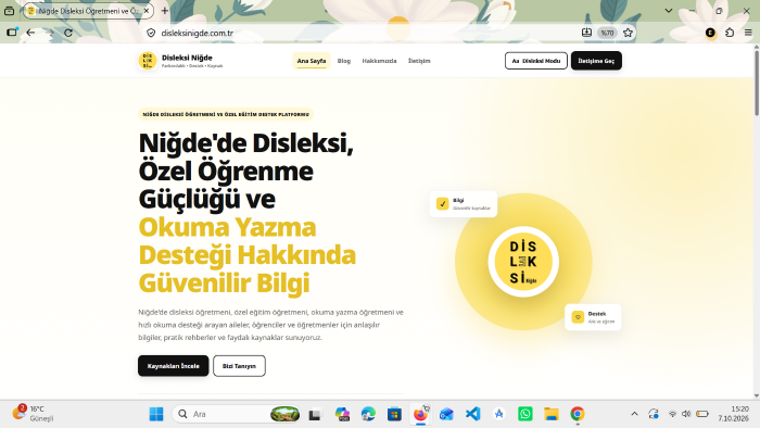 web sitesi yayınlayabiliyorum