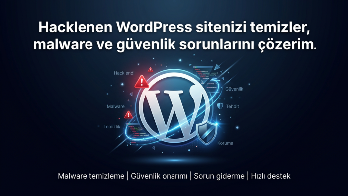 hacklenen WordPress sitenizi temizlerim