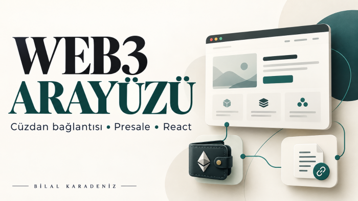 Web3 dApp ve presale arayüzü geliştiririm