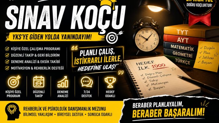 öğrencilere bireysel YKS rehberliği yaparım