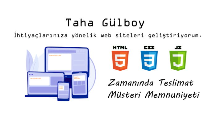 ihtiyaçlarınıza yönelik web siteleri geliştiriyorum
