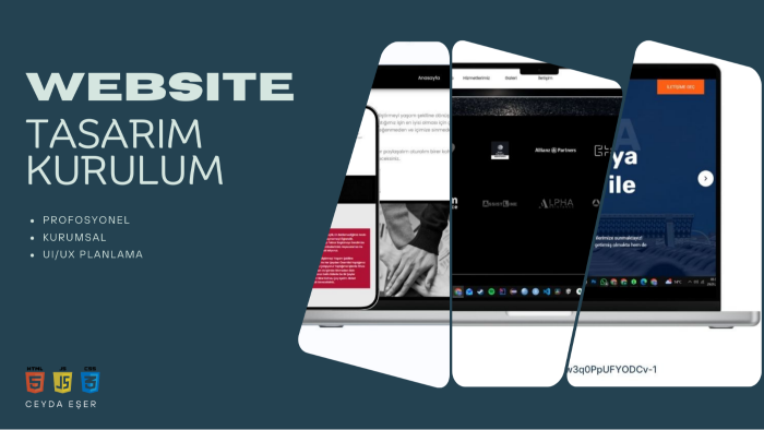 modern ve profesyonel HTML web sitesi kodlarım