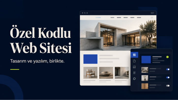 özel kodlu web sitenizi tasarlar ve geliştiririm