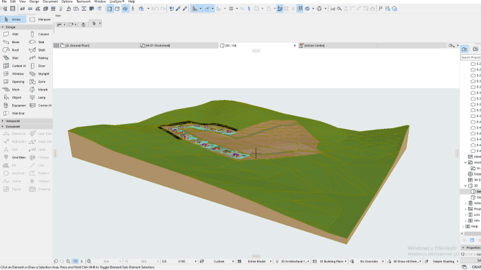 sizin için archicad 3D ile arazi modellemesi yapabilirim
