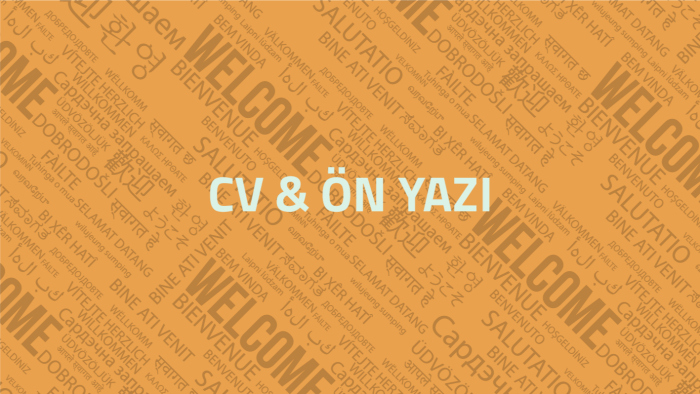 cv ve ön yazılarınızı etkili olacak bir şekilde yapabilirim