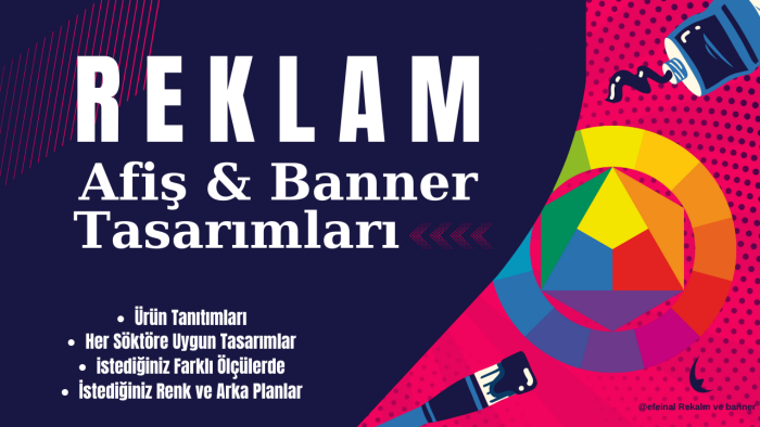 kaliteli ve profesyonel reklam tasarımları yapabilirim