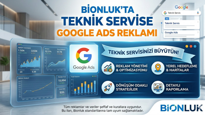 teknik servisiniz için google ads reklamı veririm