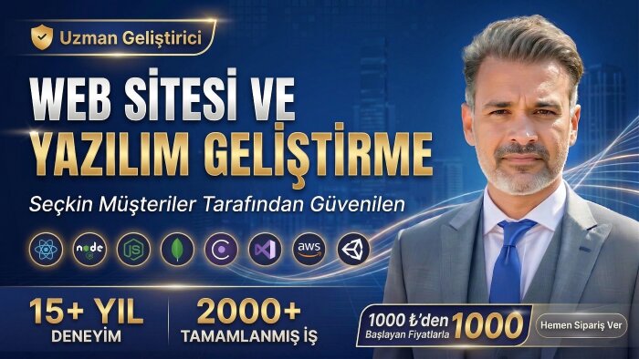 yazılım geliştirme mobil ve web uygulamaları yaparım