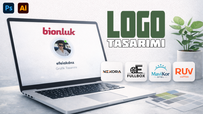 sizlere minimal,modern ve kurumsal logo tasarımları yaparım