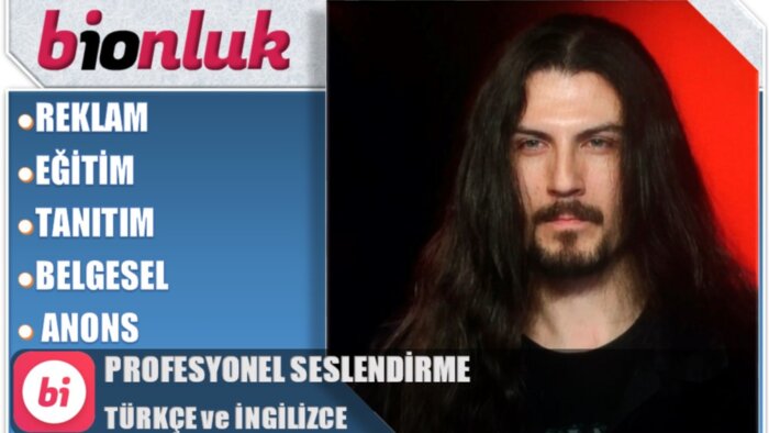 ana dil düzeyinde İngilizce ve Türkçe seslendirme yaparım
