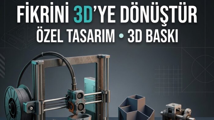 istediğiniz ürünleri tasarlıyor, 3D baskıyla üretiyorum
