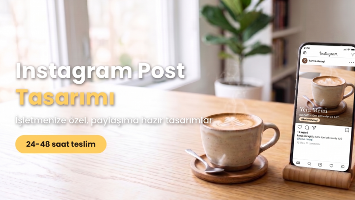işletmenize özel Instagram post tasarımları yaparım