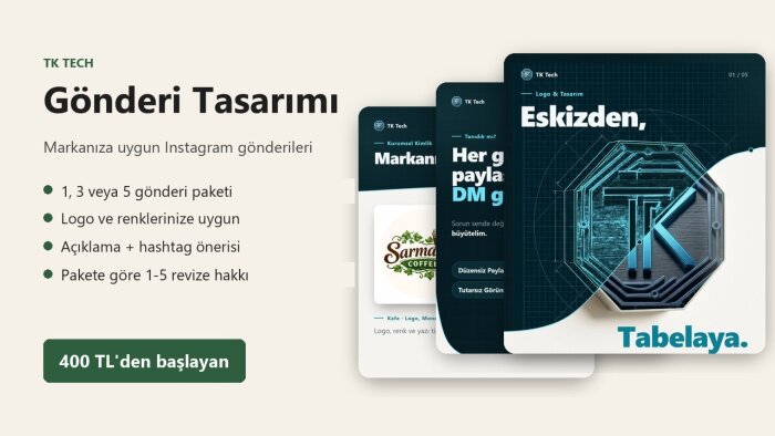 markanıza uygun tüm sosyal medya gönderilerini tasarlarım