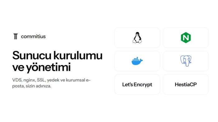 sunucunuzu kurar, SSL ve kurumsal e-postayı yönetirim