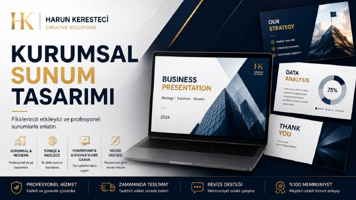 sizin için kurumsal sunumlar yapabilirim