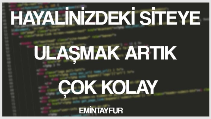 hayalinizdeki siteyi tasarlayıp kodlayabilirim