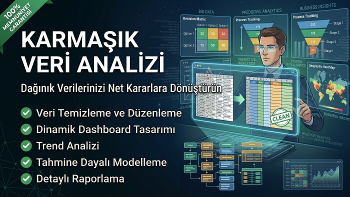 verilerinizi analiz ederek raporlayabilirim