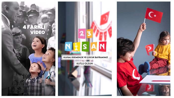 23 nisan için video yapabilirim