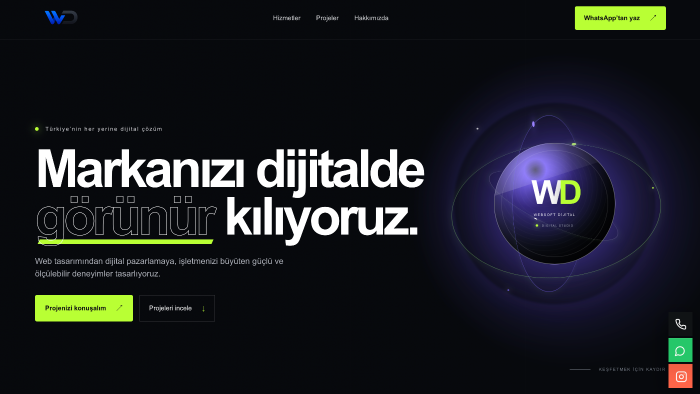 işletmeniz için web sitesi hazırlıyorum