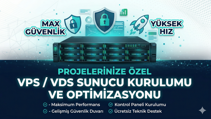 VPS özel projeleriniz için VPS/VDS sunucu kurulumu yaparım