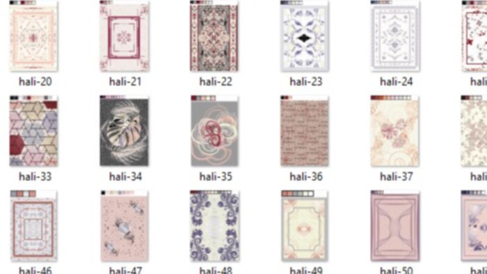 halı deseni tasarlıyorum ve tasarımlarımı vektörel çiziyorum