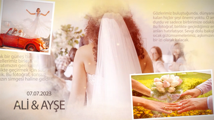 düğün fotoğraflarınızı video haline getiririm