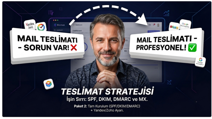 kendi domaininizle profesyonel kurumsal mail kurarım