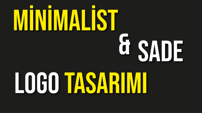 minimalist ve sade logolar tasarlarım