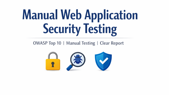 web uygulamaları için manuel güvenlik testi yaparım