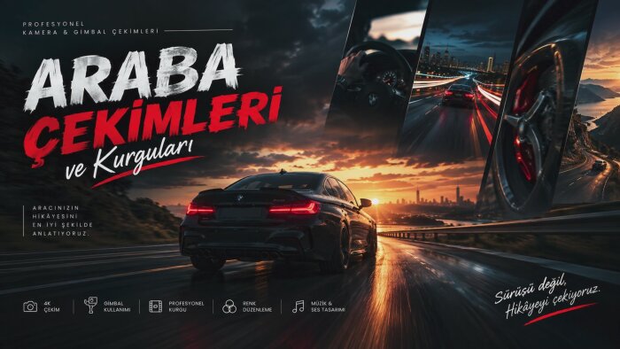 arabanıza sinematik film çekerim