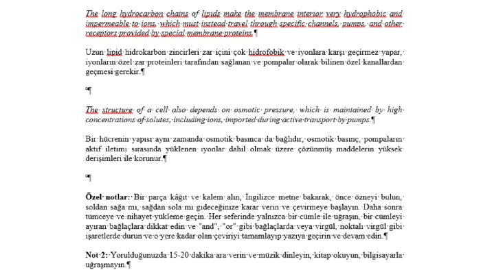 İngilizce-Türkçe ve Türkçe-İngilizce çeviri yaparım