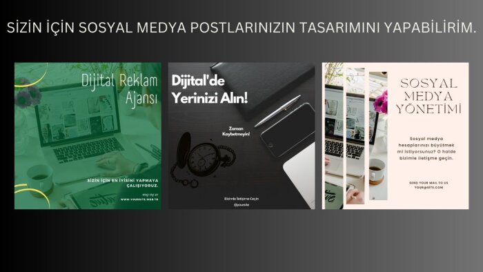 sosyal medya postlarınızı tasarlayabilirim