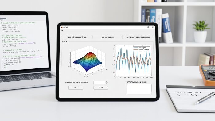 MATLAB ile veri analizi ve GUI (arayüz) tasarımı yapabilirim