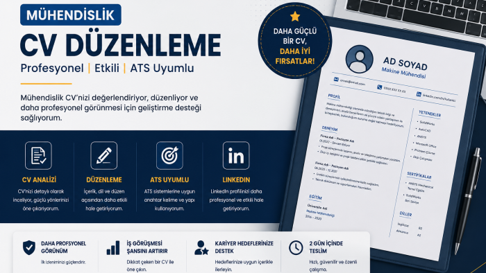 mühendislik CV ve ön yazınızı geliştiririm