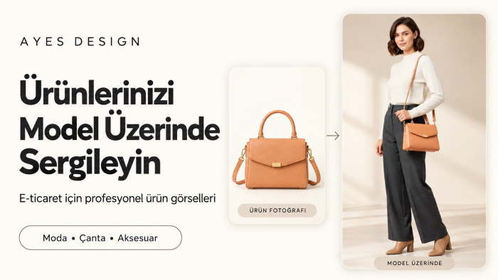 e-ticaret siteniz için ürün görselleri oluşturabilirim