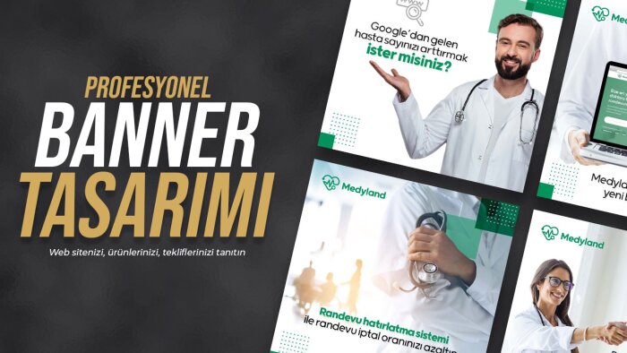 profesyonel banner tasarımını kişiye özel şekilde tasarlarım